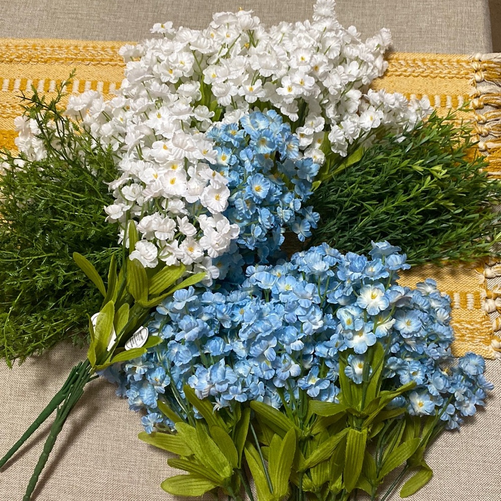 Blue and White Flower Bundle